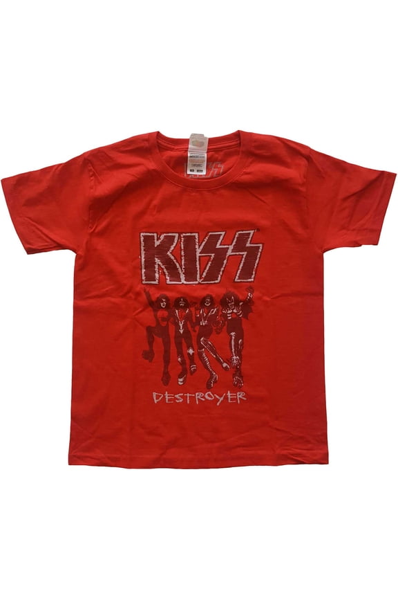 KISS Kids T-Shirt: Destroyer Sketch (9-10 Years)