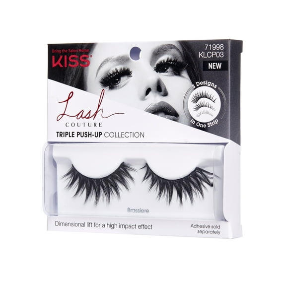 KISS LASH COUTURE Triple Push-Up Collection False Eyelashes, Brassiere