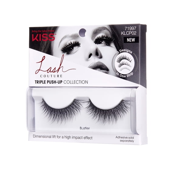 Kiss Lash Couture Triple Push up Eyelashes 71997, 1 Pair