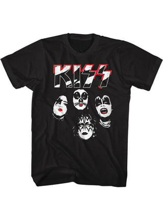 Kiss Men's Group Band T-Shirt with Short Sleeves, Sizes S-3XL