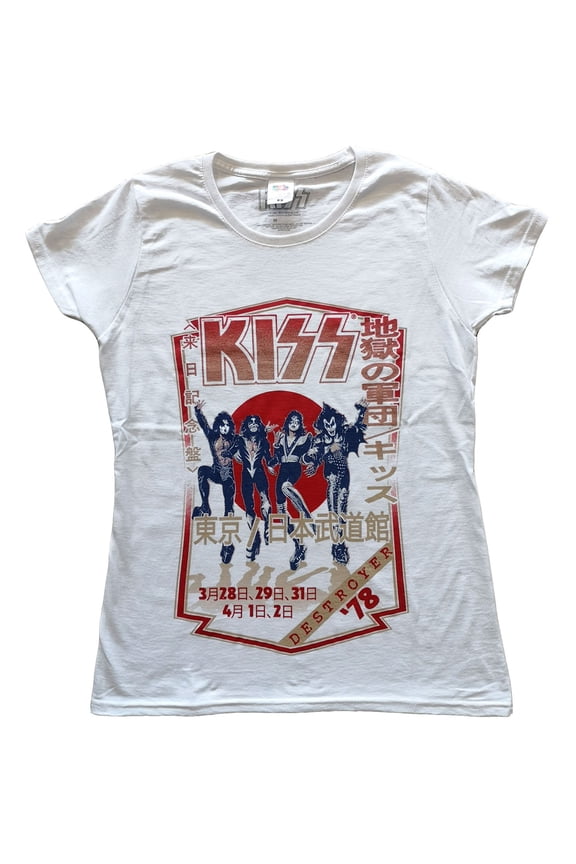 KISS Ladies T-Shirt: Destroyer Tour '78 (X-Large)