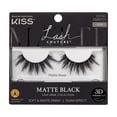 thumbnail image 1 of KISS Lash Couture 3D Matte Black Faux Mink, False Eyelashes, Matte Sheer, 16 mm, 1 Pair, 1 of 12