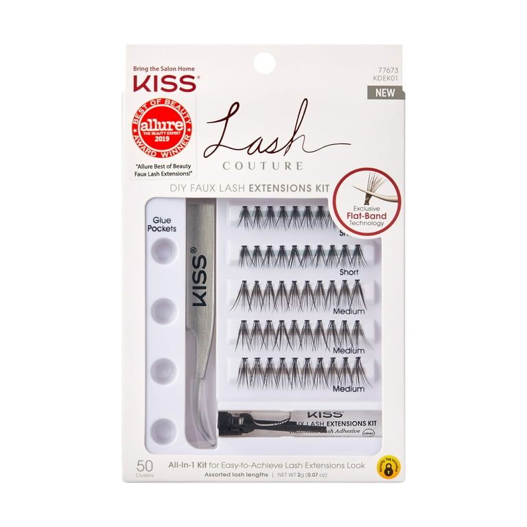 KISS Lash Couture, False Eyelashes, Clusters, 12mm-14mm, 50