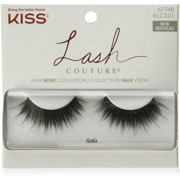 KISS Lash Couture Faux Mink Eyelashes, Gala (1 Pack)