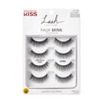 thumbnail image 1 of KISS Lash Couture Faux Mink False Eyelashes Multipack, ‘Little Black Dress’ - 4 Pairs, 1 of 14