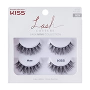 Kiss Lash Couture Faux Mink False Eyelashes Double-Pack, 'Muse', 2 Pairs