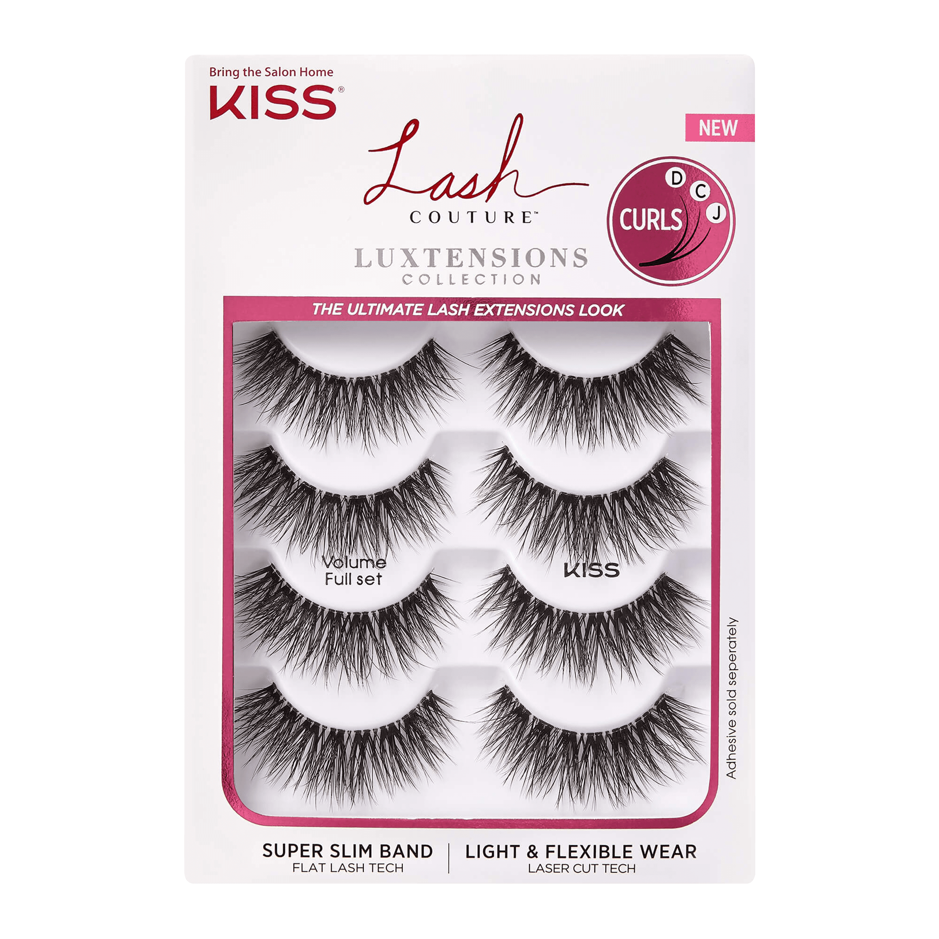 Kiss Lash Couture Lashes, Luxtensions Collection, Sequin - 4 pairs