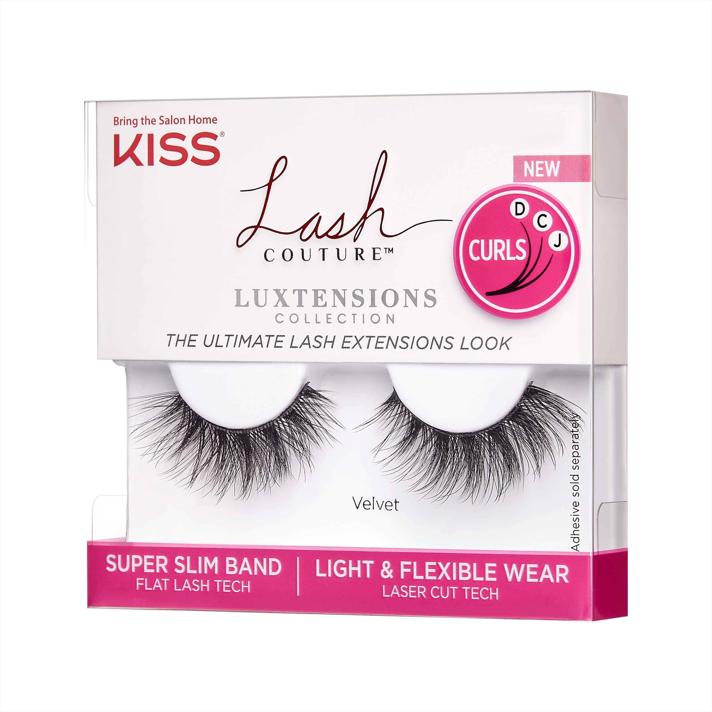 KISS Lash Couture LuXtensions Strip Lashes, 'Velvet', 1 Pair - Walmart.com