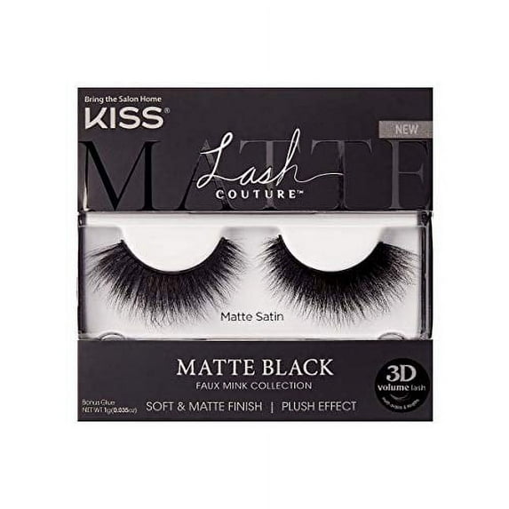 KISS Lash Couture Matte Black Faux Mink Collection 03, 1 Ea