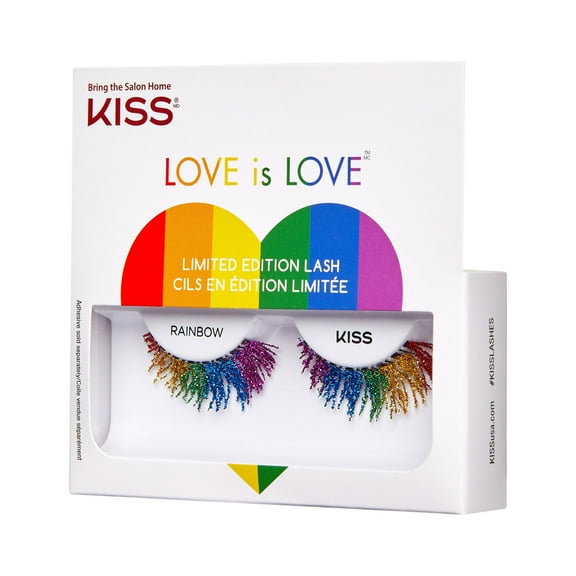 KISS Limited Edition Pride False Eyelashes, Rainbow, 1 Pair