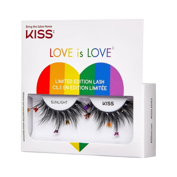 Kiss 'Love is Love' Limited Edition Pride False Eyelashes ‘Sunlight’ – 1 Pair