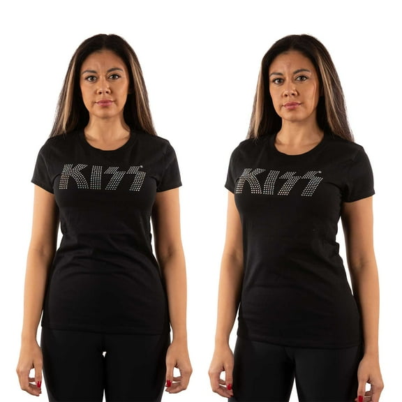 KISS Logo (Diamante) Junior Top Large Black