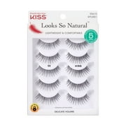 KISS Looks So Natural 100% Human Hair False Eyelashes Multipack #03, 5 Pairs