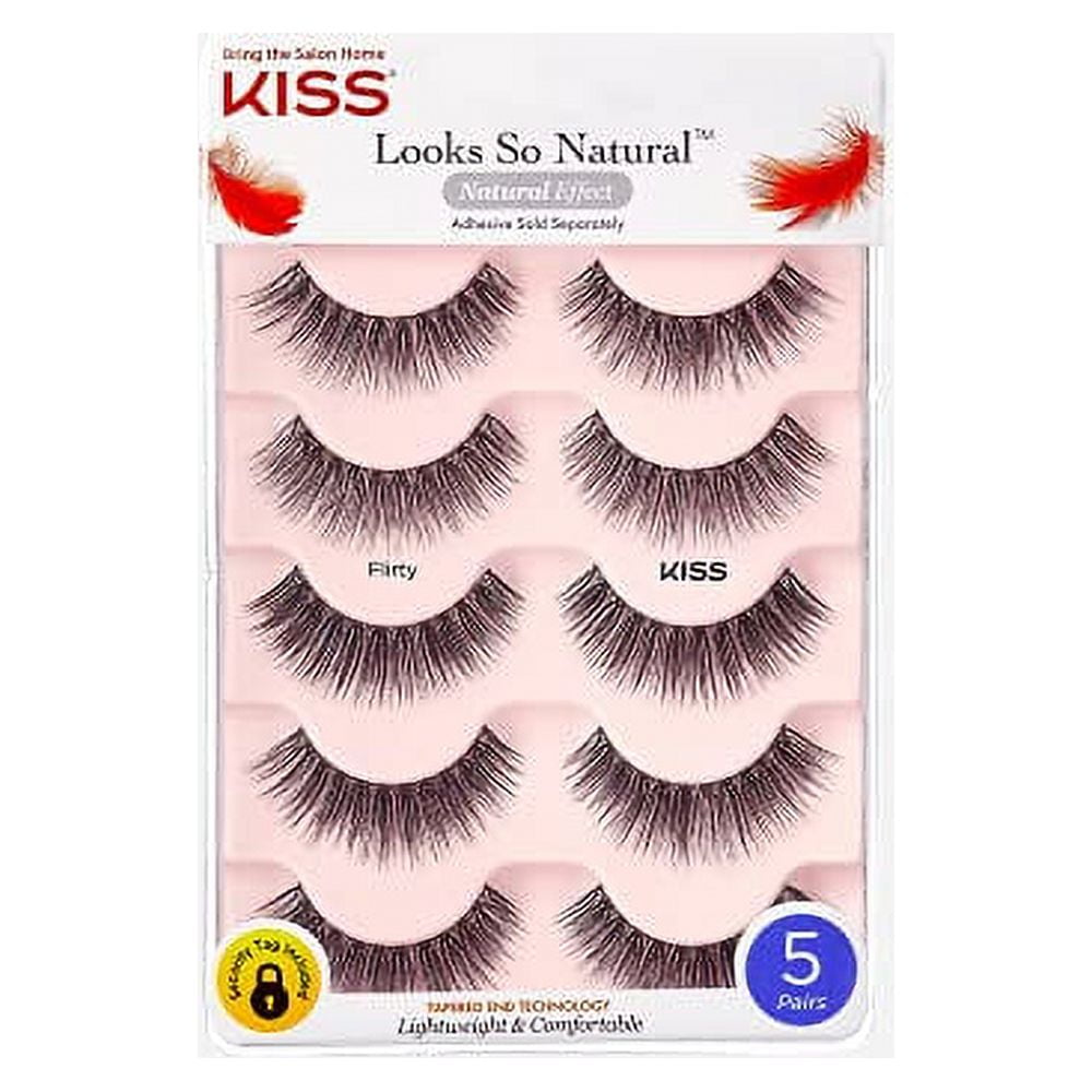 KISS Looks So Natural False Eyelashes Multipack, Lightweight