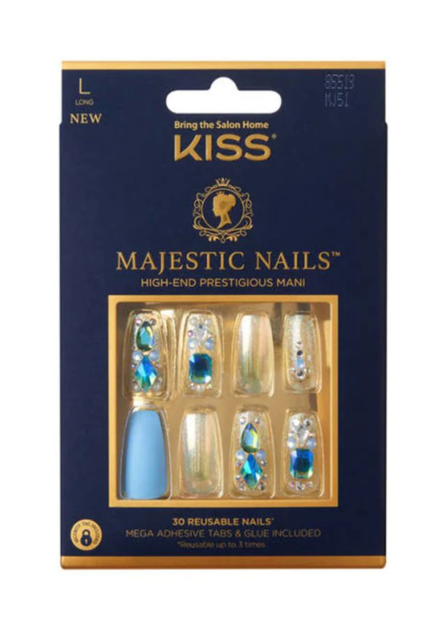 Kiss Majestic HighEnd Pretigious Mani Nails, Long Length [MJ51]