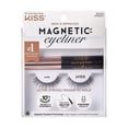 thumbnail interactive-video image 1 of Kiss Magnetic False Eyelashes, Strip Lashes, Lure, Black, 12mm, 1 Pair, 1 of 12