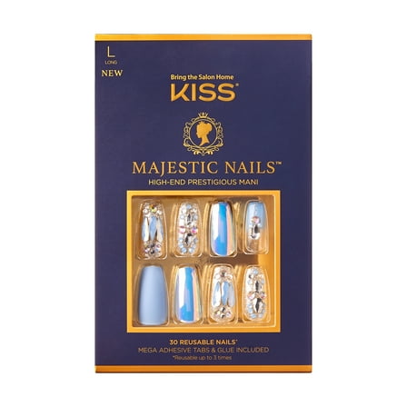 KISS Majestic Nails High-End Manicure, ‘My Jewelry’, 30 Count