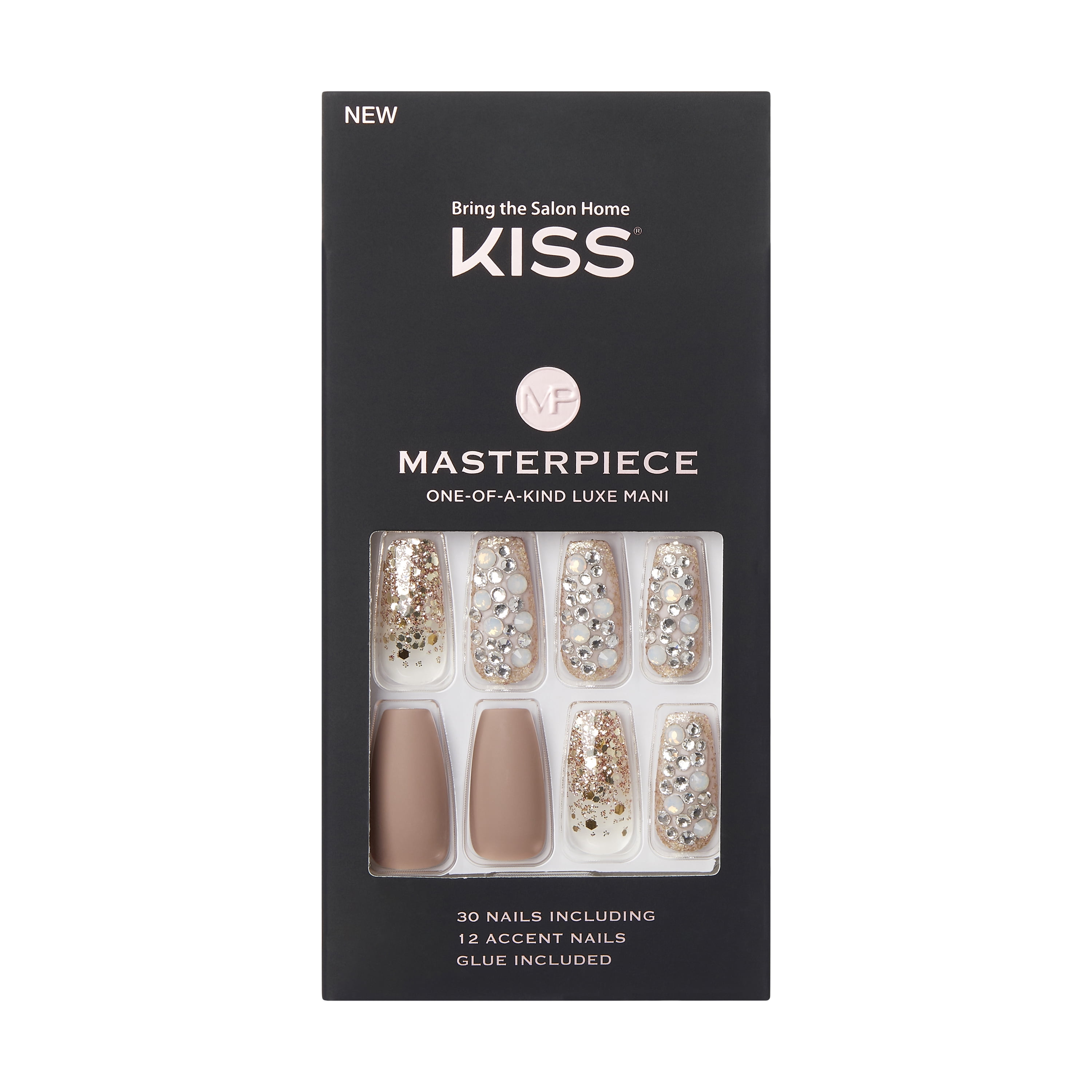 KISS Gel Fantasy Long Coffin Jelly Nails, Pink, 28 pieces - Walmart.com