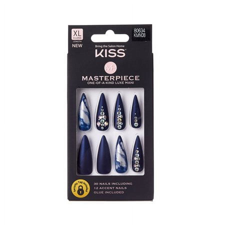 Kiss Masterpiece Limited Edition Fake Nails - White - 30ct - Walmart.com