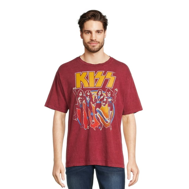 KISS Men's & Big Men's Greatest Hits Graphic Band Tee, Size XS3XL