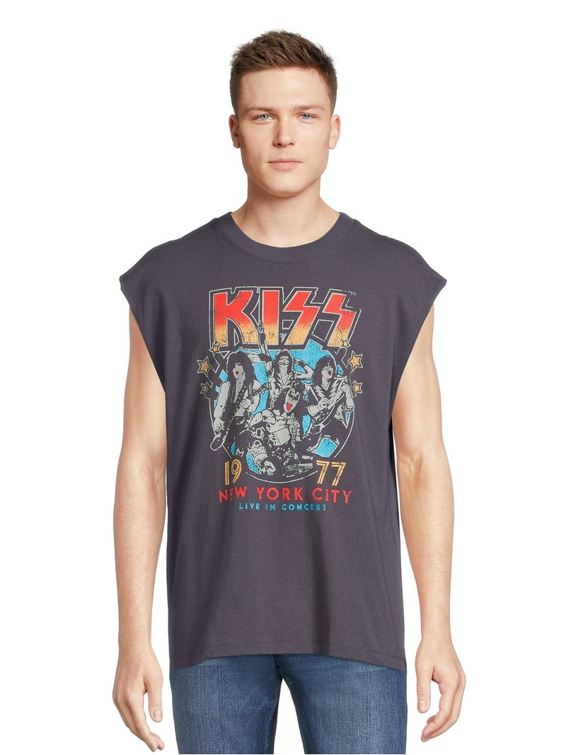 トップス kiss the club line unisex jersey men's t-shirt Kiss - End Of The Road Tour 2023 - Burning