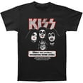 thumbnail image 1 of KISS Men's  Rochester '75 Slim Fit T-shirt Black, 1 of 2