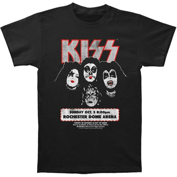 KISS Men's Rochester '75 Slim Fit T-shirt Black