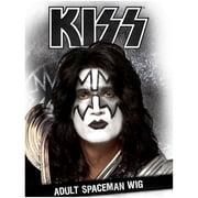 KISS Mens Spaceman Wig Costume Accessory Black