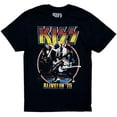thumbnail image 1 of KISS Men's T-Shirt Genuine Merch Vintage Alive In 1975 Tour Distressed Print Tee (Large, Black), 1 of 4
