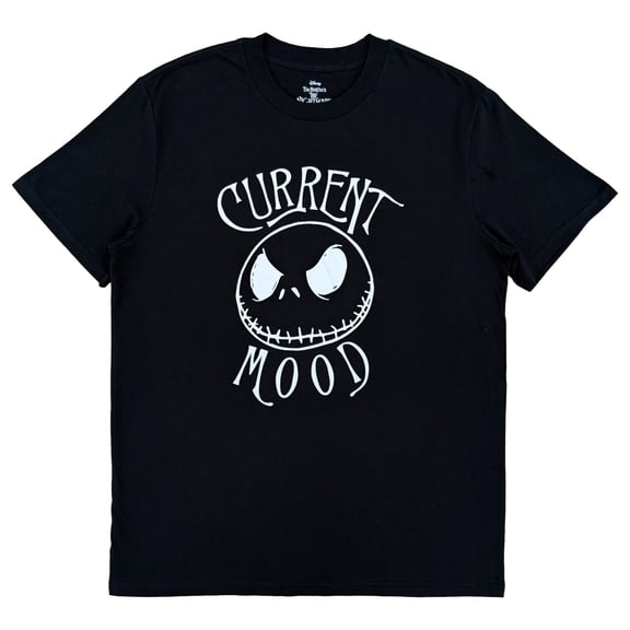 The Nightmare Before Christmas Mens Black Current Mood Graphic Tee Shirt X-Large