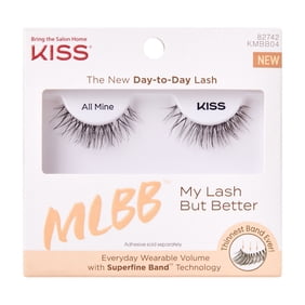 Kiss My Lash but Better False Eyelashes, Strip Lashes, All Mine, Black, 10mm, 1 Pair