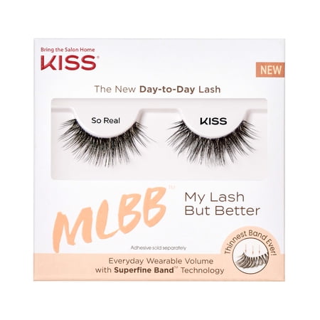 KISS My Lash But Better Day-To-Day False Eyelashes, Style 'So Real’, 1 Pair