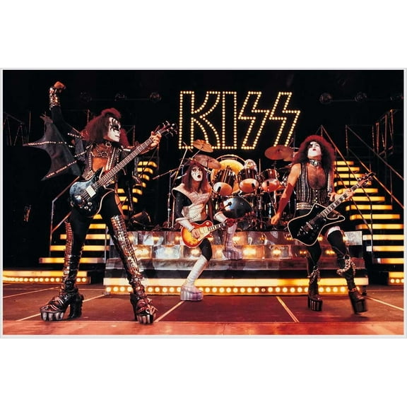 Aquarius KISS On Stage Poster - 36.5" x 24.5" Laminated