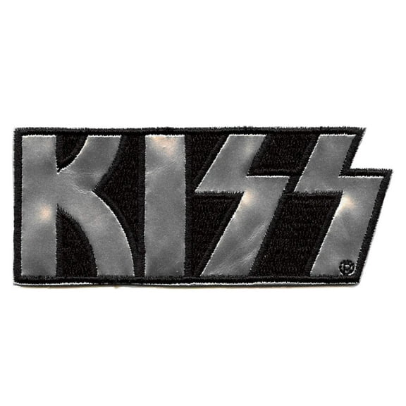 Men's KISS Chrome Logo Woven Patch