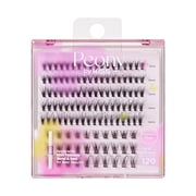 Kiss Peony False Eyelashes, Lash Extension Kit, 9mm-16mm, 120 Lash Clusters - Midnight Muse