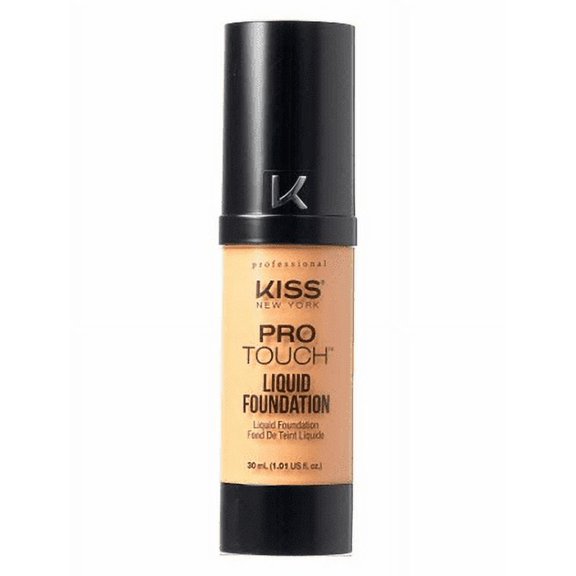 Kiss New York Professional ProTouch Liquid Foundation | Buildable Full Coverage Base – Choose Shade