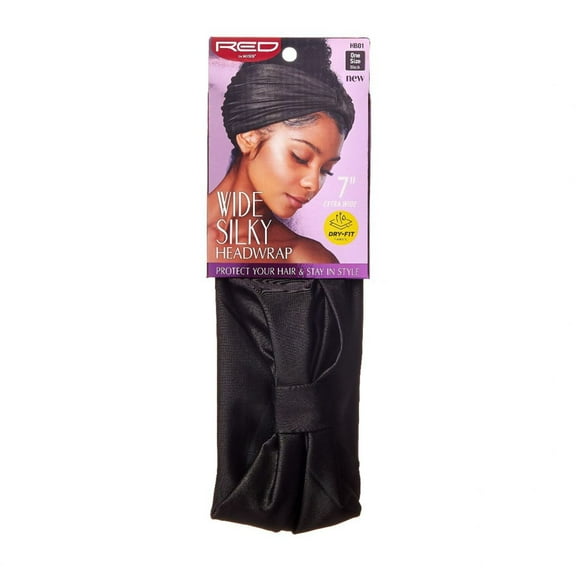 KISS - RED 7" WIDE DRY FIT HEADWRAP BLACK