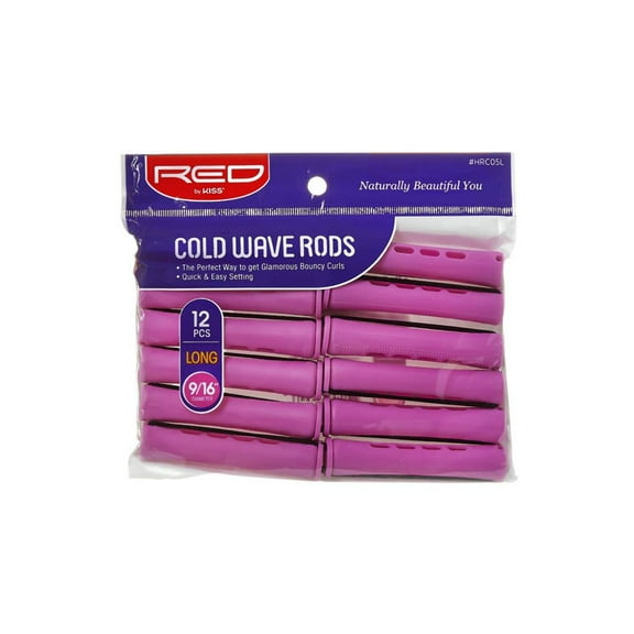 Red by Kiss Cold Wave Rods - LONG - 9/16" 12PC - ORCHID Color