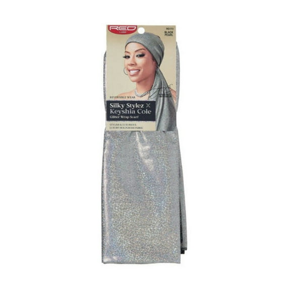 KISS - RED GLITTER SCARF BLACK PEARL