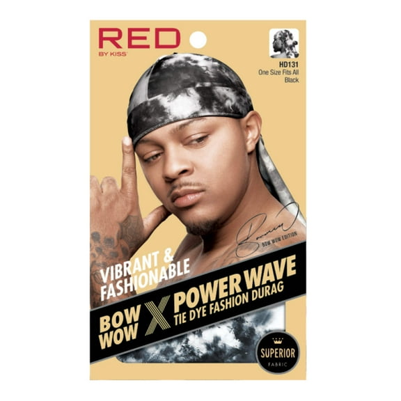 Red by Kiss BOW WOW x Power Wave Tie Dye Fashion Durag - Choose Color