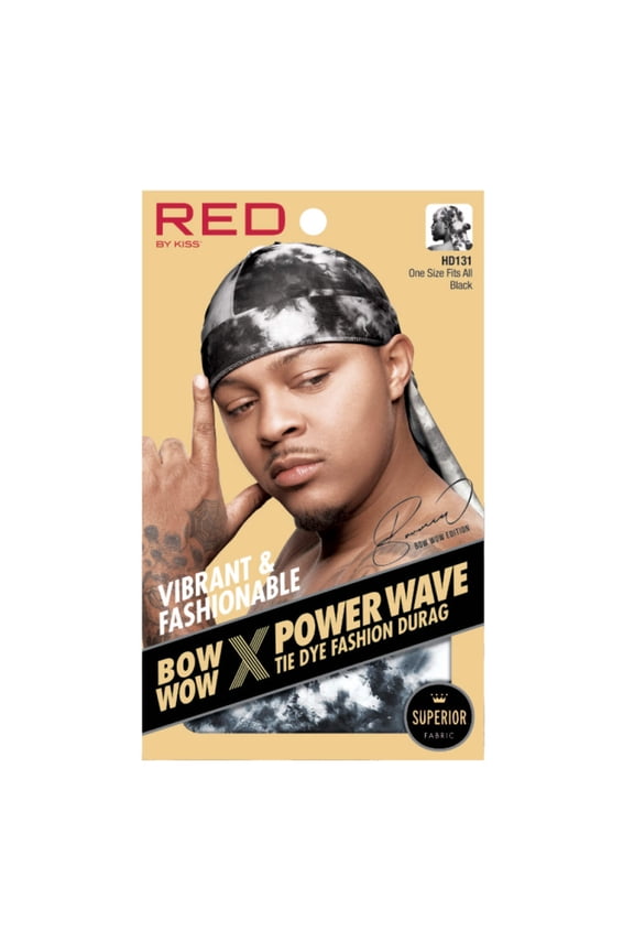 Red by Kiss BOW WOW x Power Wave Tie Dye Fashion Durag - Choose Color