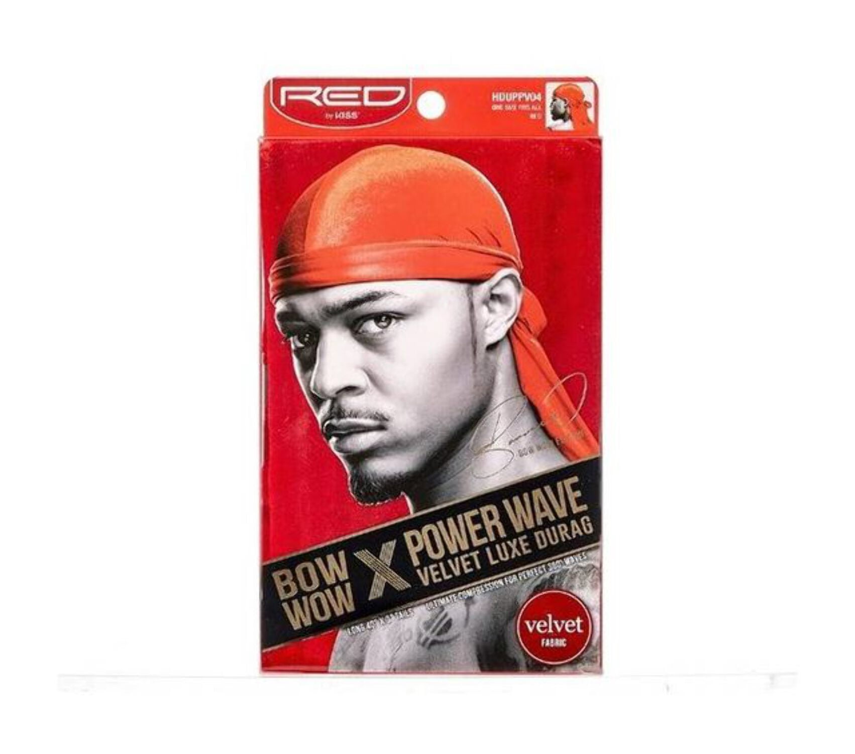 Red By Kiss #HDUPP Power Wave Durag Stile Militare In Raso Bicolore - Code Lunghe 10,2 Cm - 2
