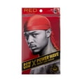 thumbnail image 1 of Kiss Red Power Wave Velvet Luxe Durag, Red 1 Each, 1 of 11