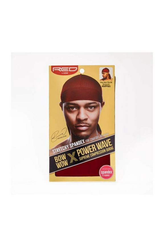 Red by Kiss Power Wave Silky Spandex Durag – Burgundy HD43
