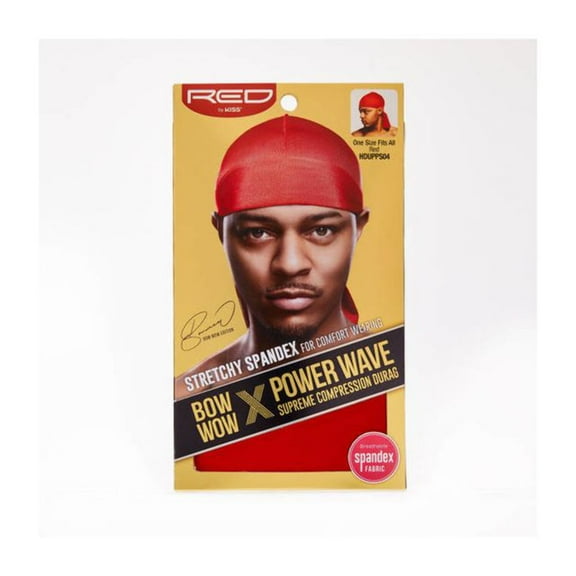 Red by Kiss Power Wave Silky Spandex Durag – Red HDUPPS04