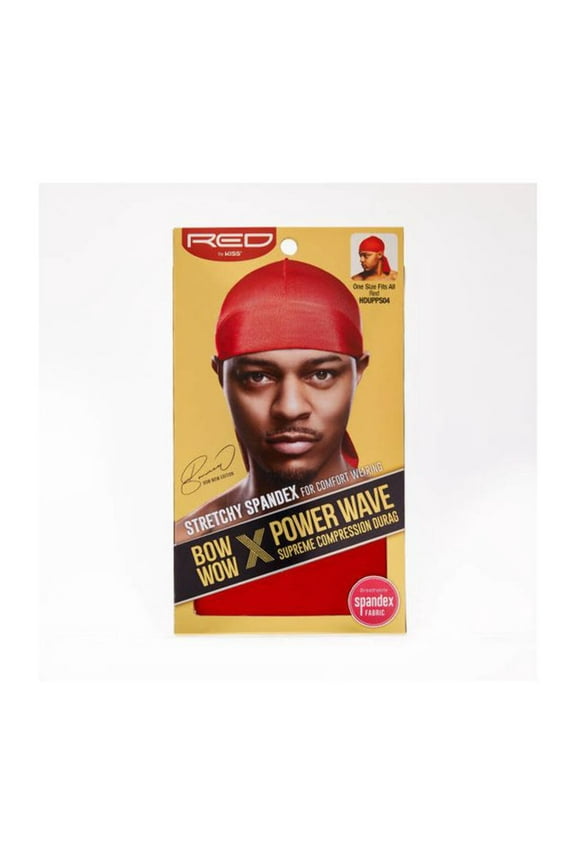 Red by Kiss Power Wave Silky Spandex Durag – Red HDUPPS04