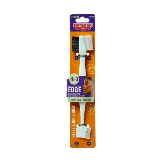 KISS - RED PROFESSIONAL 4-IN-1 EDGE BRUSH