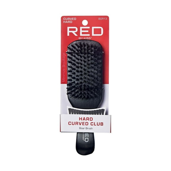 KISS - RED PROFESSIONAL HARD CURVED C. BRUSH (BOR13)