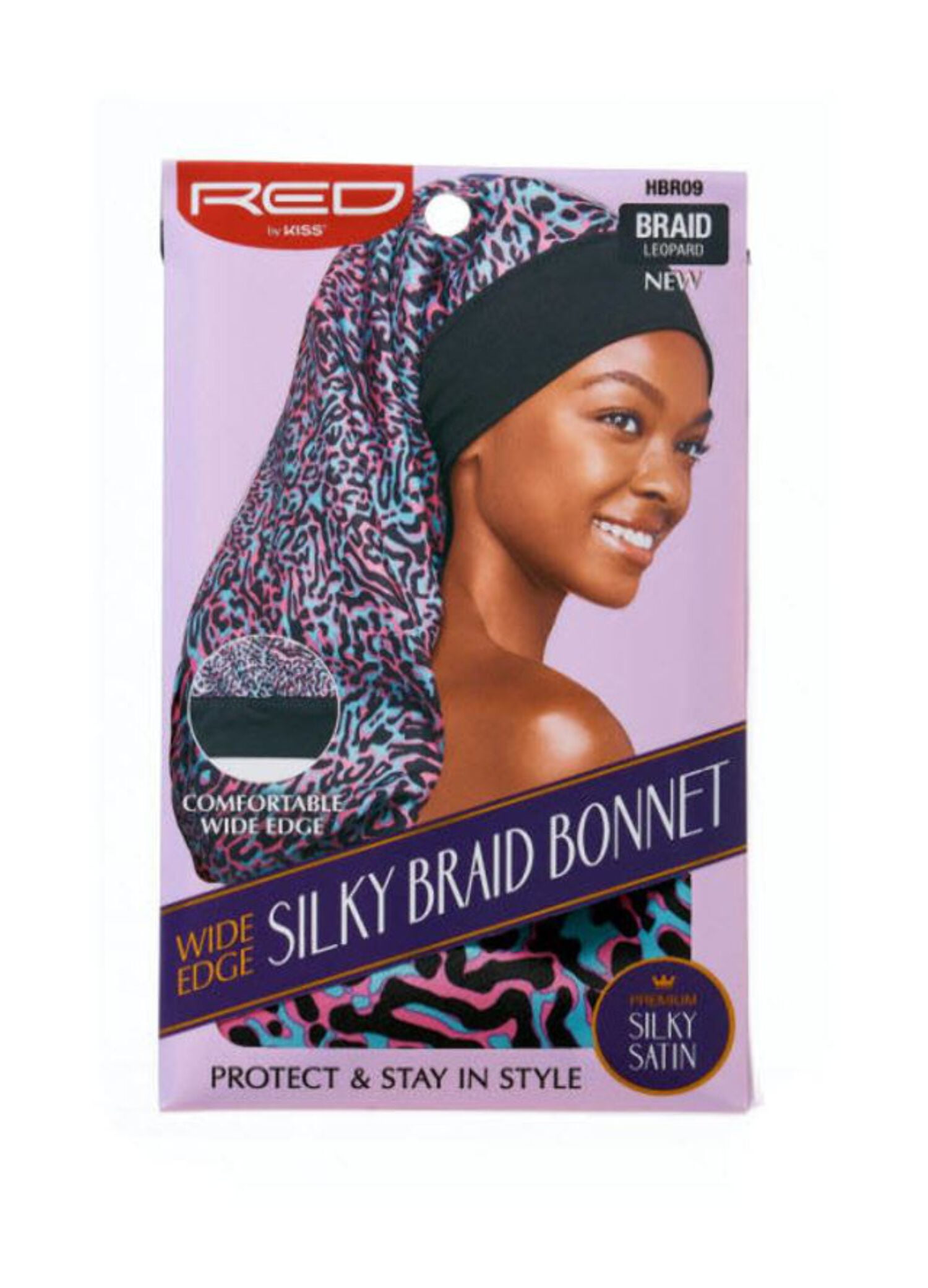 Red by Kiss Diamond Bling Bonnet Zebra Purple X-Large (HQ203