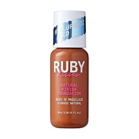 Ruby Kisses No More Blemish Liquid Foundation with Hyaluronic Acid, Blemish Control, Semi Matte Medium Coverage, Buildable Long Lasting, Lightweight